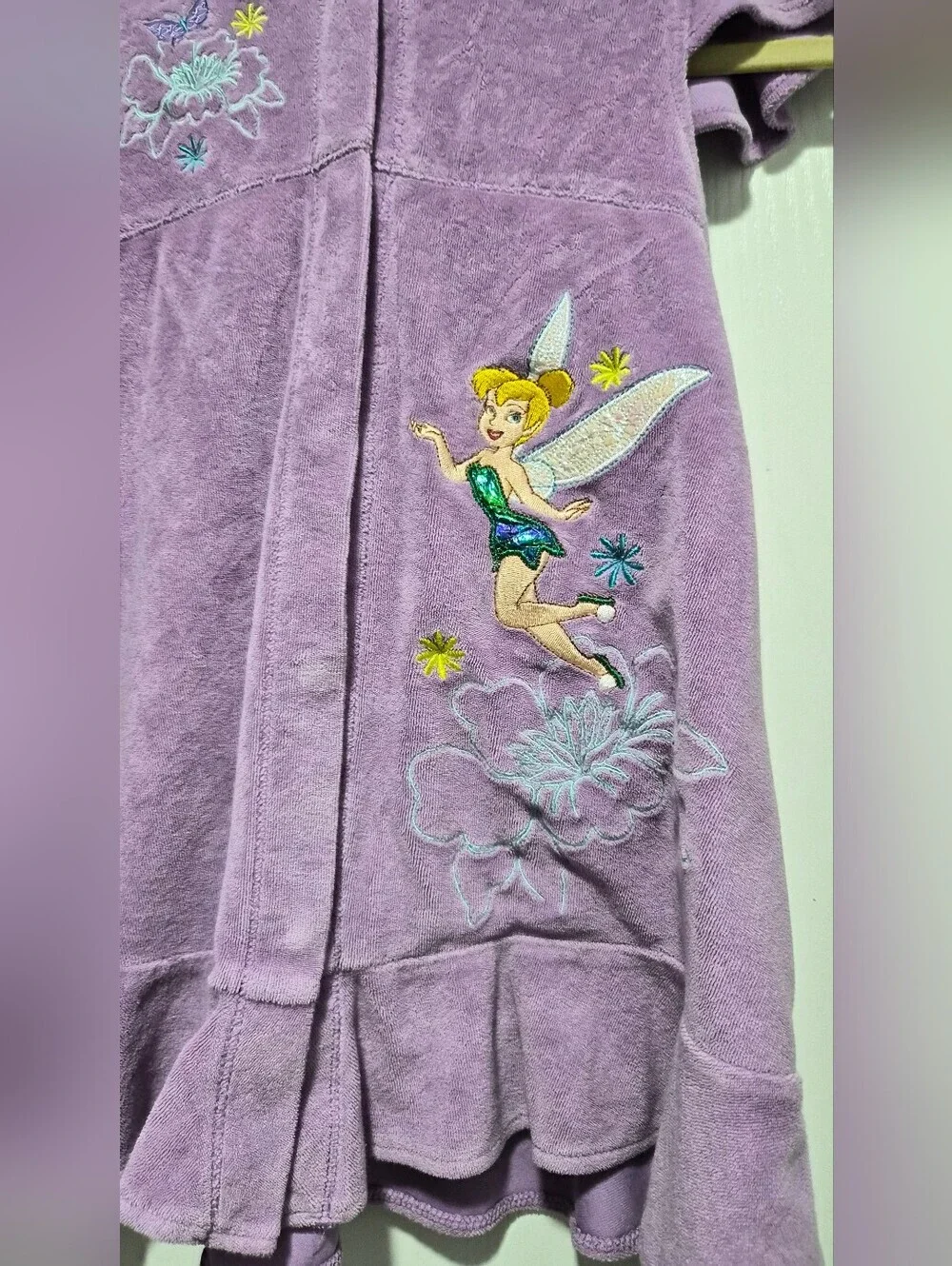 Vintage Disney Store Tinkerbell Purple Swim Cover Up Size 7/8